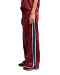 The Quiksilver Womens Brooklyn Fleece Joggers in Oxblood Red