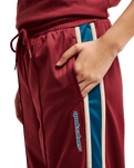 The Quiksilver Womens Brooklyn Fleece Joggers in Oxblood Red