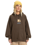 The Quiksilver  Womens Standard Hoodie in Chocolate Brown