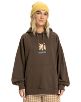 The Quiksilver  Womens Standard Hoodie in Chocolate Brown