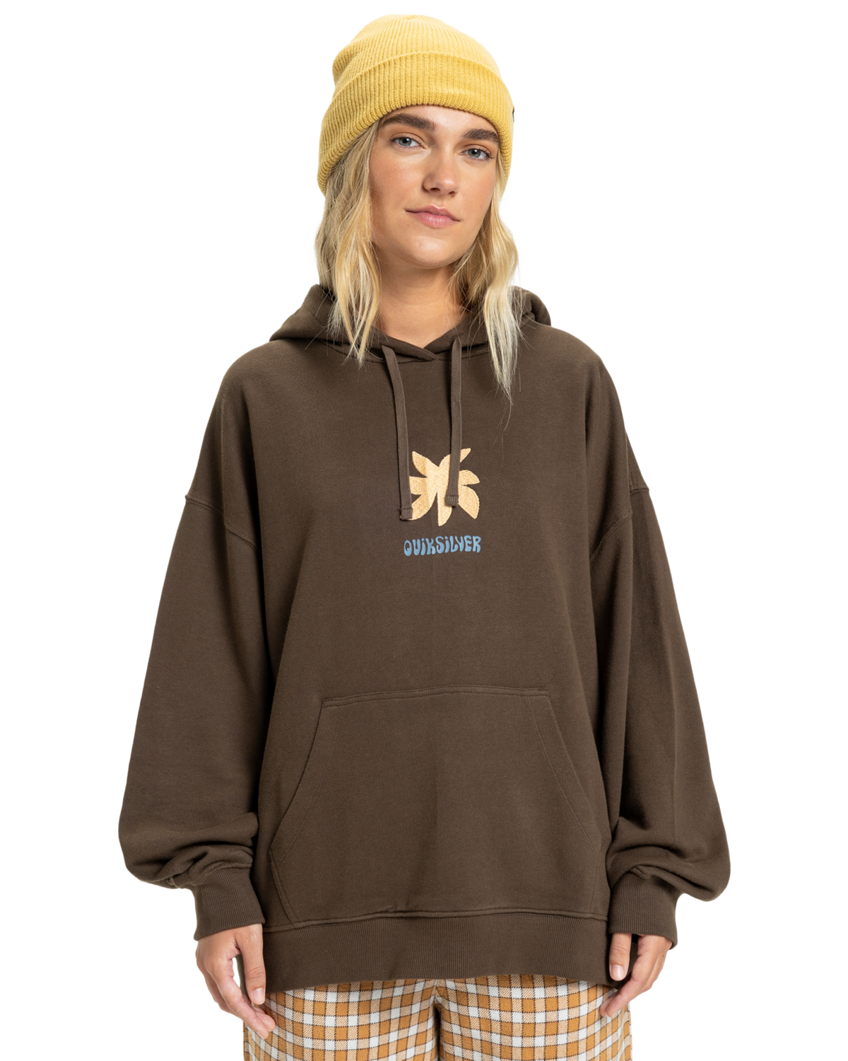 The Quiksilver  Womens Standard Hoodie in Chocolate Brown