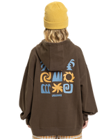 The Quiksilver  Womens Standard Hoodie in Chocolate Brown