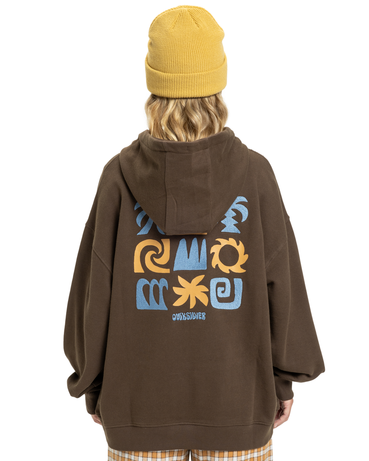 The Quiksilver  Womens Standard Hoodie in Chocolate Brown