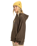 The Quiksilver  Womens Standard Hoodie in Chocolate Brown