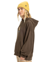 The Quiksilver  Womens Standard Hoodie in Chocolate Brown