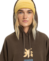 The Quiksilver  Womens Standard Hoodie in Chocolate Brown