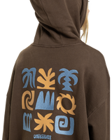 The Quiksilver  Womens Standard Hoodie in Chocolate Brown