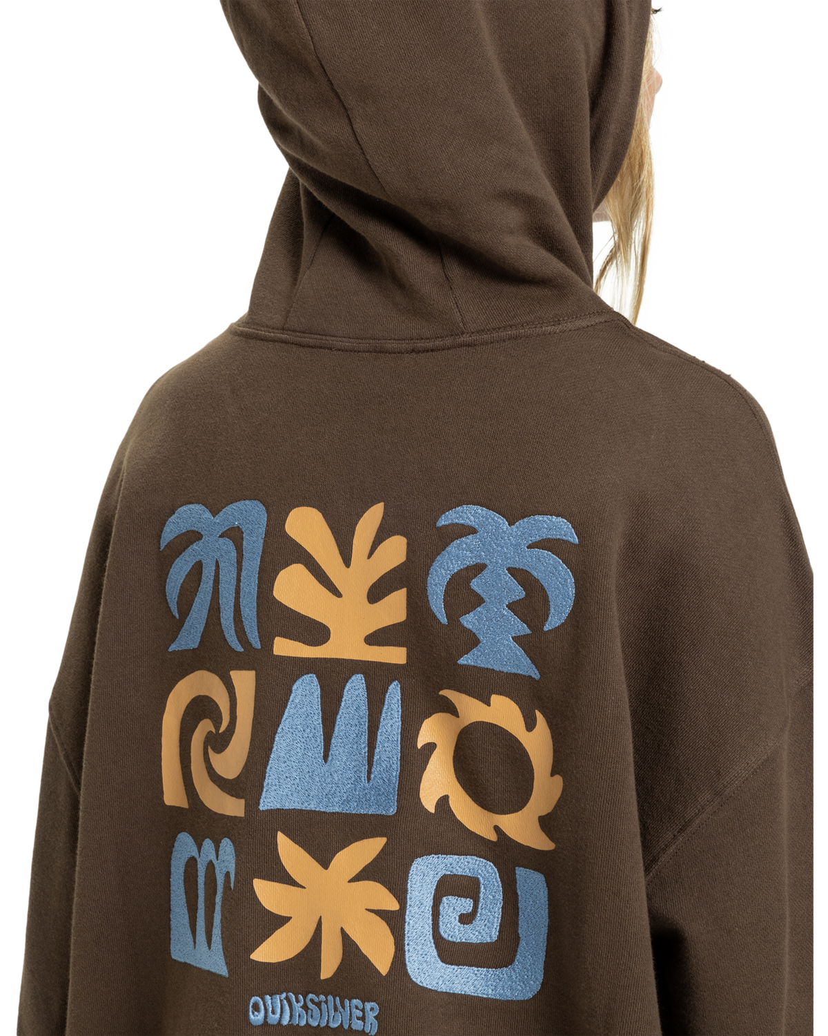 The Quiksilver  Womens Standard Hoodie in Chocolate Brown