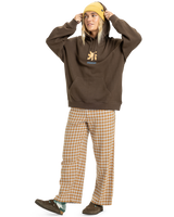 The Quiksilver  Womens Standard Hoodie in Chocolate Brown