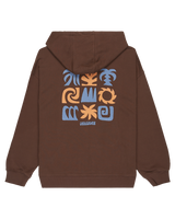 The Quiksilver  Womens Standard Hoodie in Chocolate Brown