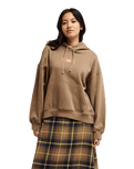 The Quiksilver Womens Standard Hoodie in Pine Bark