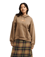 The Quiksilver Womens Standard Hoodie in Pine Bark