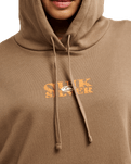 The Quiksilver Womens Standard Hoodie in Pine Bark