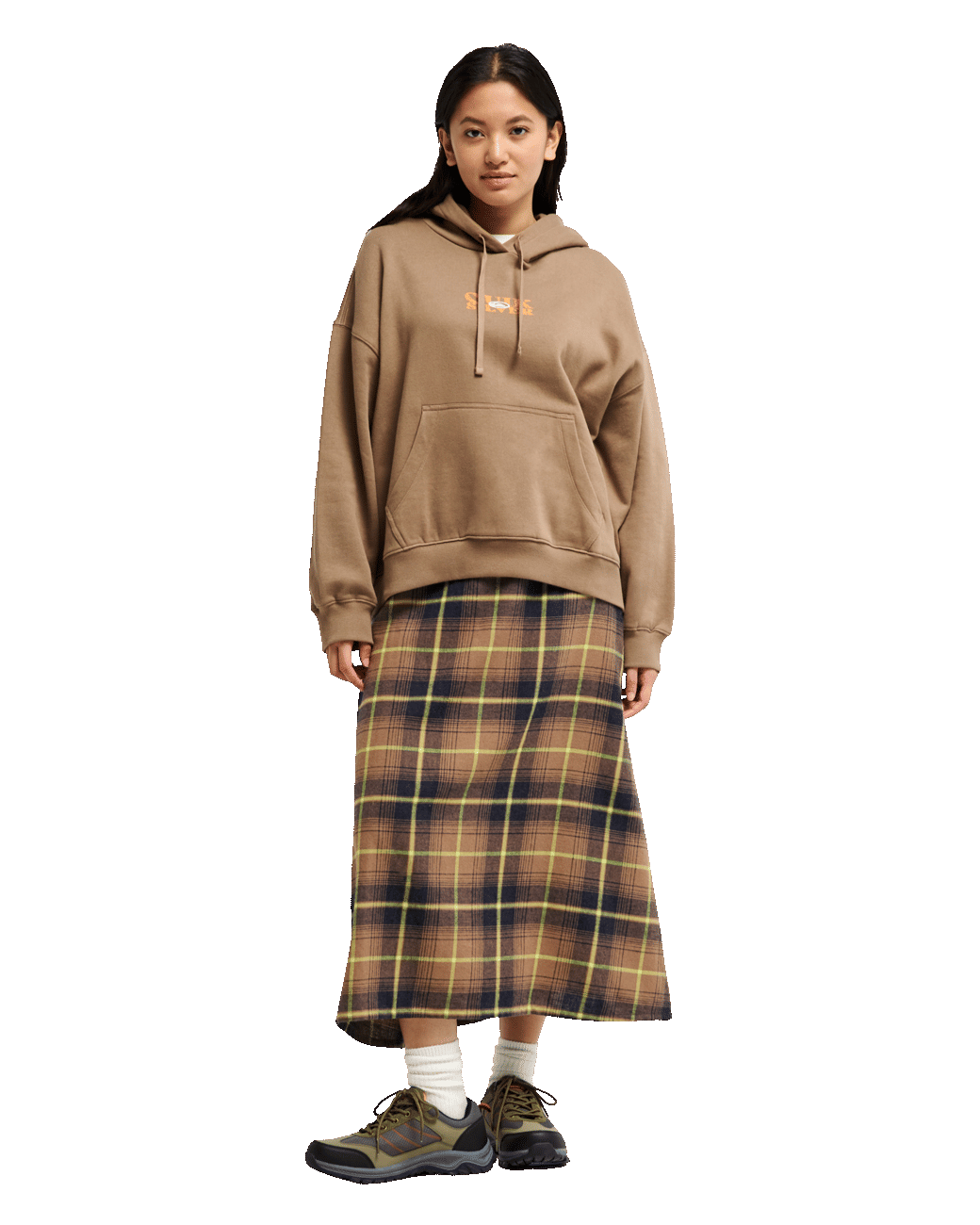 The Quiksilver Womens Standard Hoodie in Pine Bark