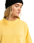 The Quiksilver  Womens Essential Sweatshirt in Rattan