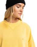 The Quiksilver  Womens Essential Sweatshirt in Rattan