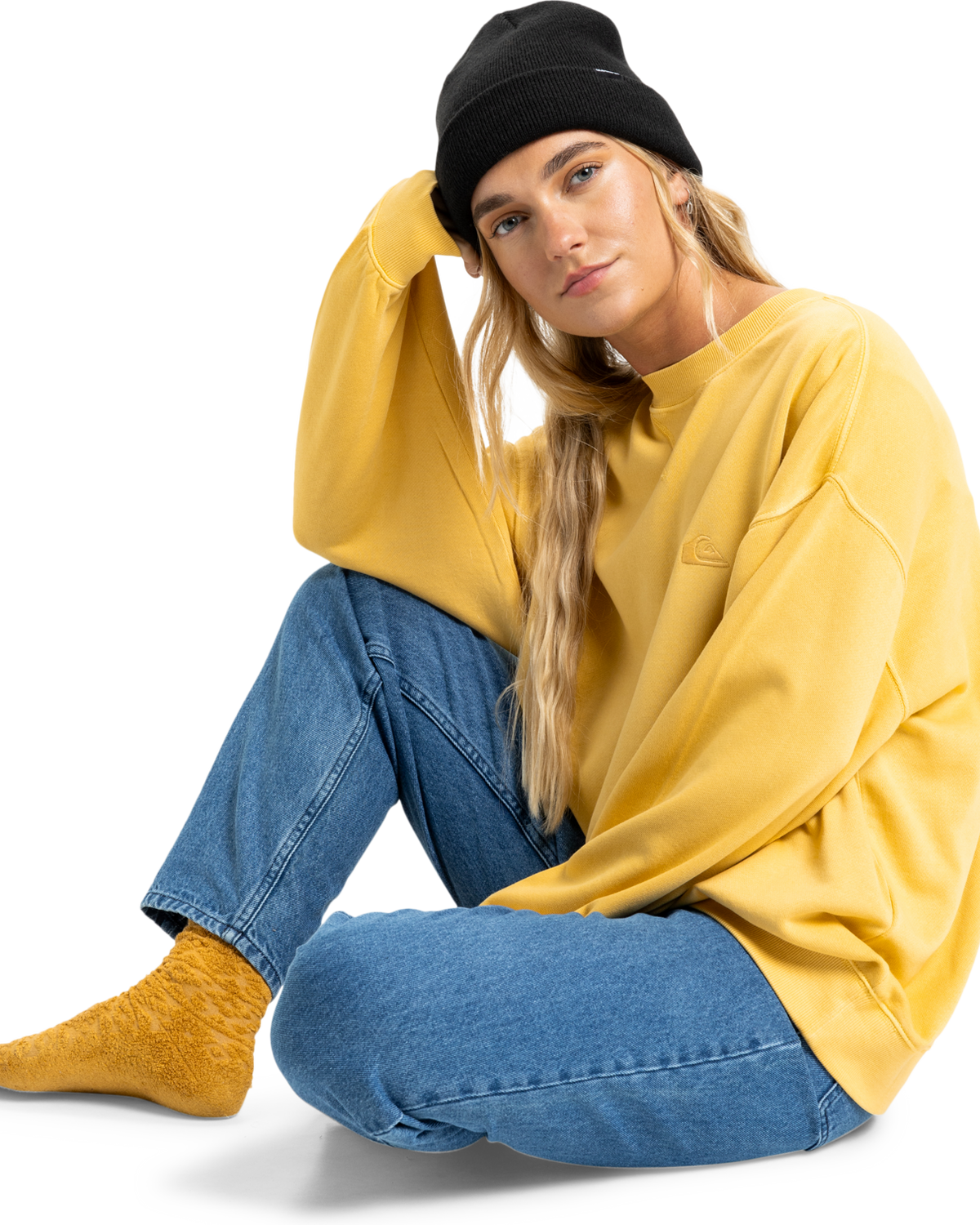 The Quiksilver  Womens Essential Sweatshirt in Rattan