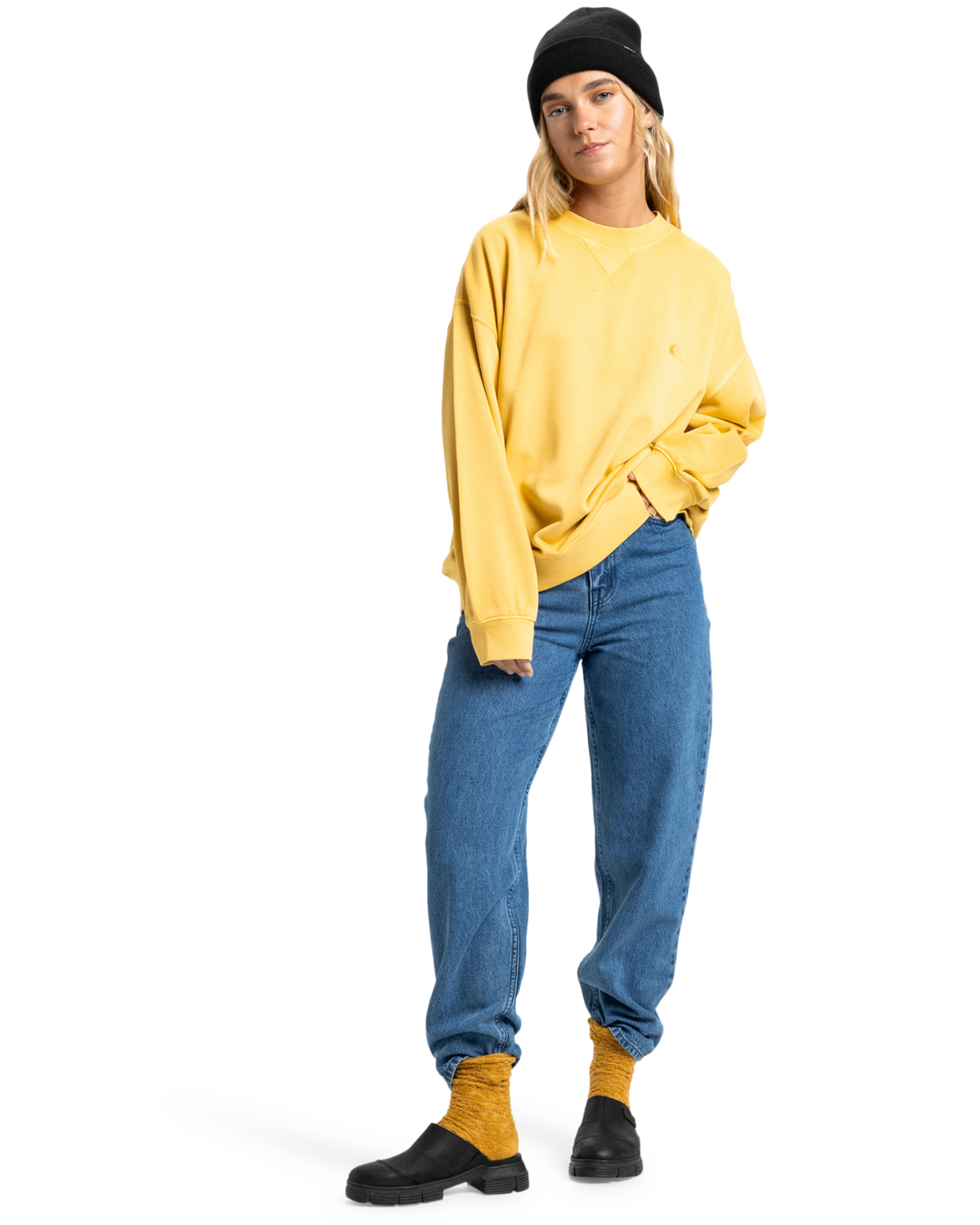 The Quiksilver  Womens Essential Sweatshirt in Rattan