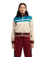 The Quiksilver Womens Brooklyn Zip Fleece Jacket in Peyote