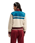 The Quiksilver Womens Brooklyn Zip Fleece Jacket in Peyote
