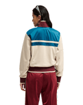 The Quiksilver Womens Brooklyn Zip Fleece Jacket in Peyote