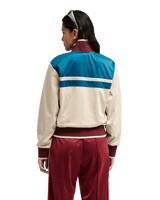 The Quiksilver Womens Brooklyn Zip Fleece Jacket in Peyote