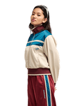 The Quiksilver Womens Brooklyn Zip Fleece Jacket in Peyote