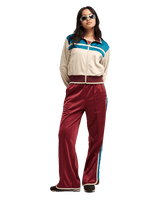 The Quiksilver Womens Brooklyn Zip Fleece Jacket in Peyote