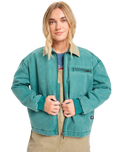 The Quiksilver  Womens Sand Jacket in Botanical Garden