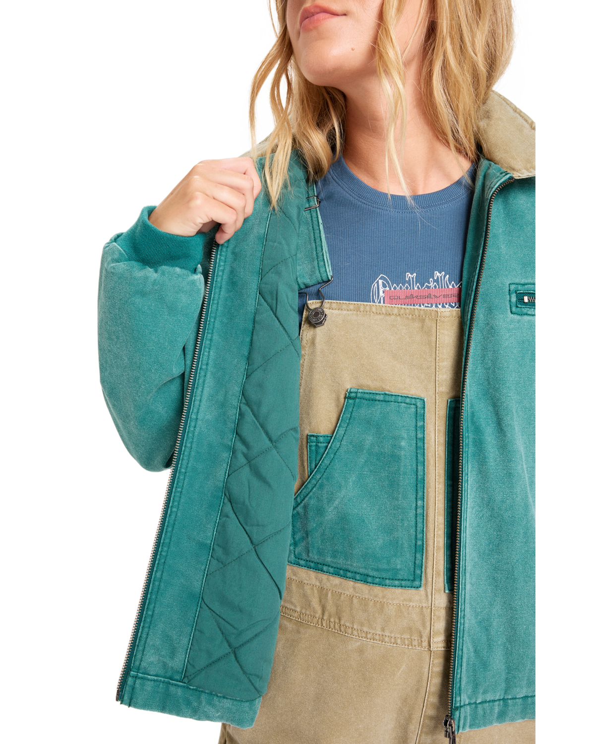 The Quiksilver  Womens Sand Jacket in Botanical Garden