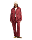 The Quiksilver Womens Red Castle Jacket in Oxblood Red