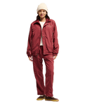 The Quiksilver Womens Red Castle Jacket in Oxblood Red