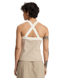 Riza Striped Vest in Tobacco Rize Stripe