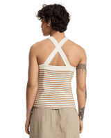 Riza Striped Vest in Tobacco Rize Stripe
