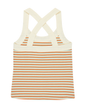 Riza Striped Vest in Tobacco Rize Stripe