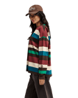 The Quiksilver Womens Sibbald Long Sleeve T-Shirt in Java Stripe