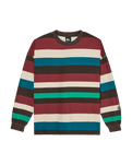 The Quiksilver Womens Sibbald Long Sleeve T-Shirt in Java Stripe