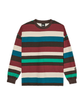 The Quiksilver Womens Sibbald Long Sleeve T-Shirt in Java Stripe
