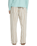 Lomas Woven Trousers in Bone White Lomas Stripe