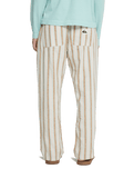 Lomas Woven Trousers in Bone White Lomas Stripe