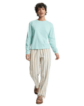 Lomas Woven Trousers in Bone White Lomas Stripe