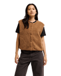 The Quiksilver Womens Cropped Cardigan in Rawhide