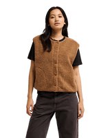 The Quiksilver Womens Cropped Cardigan in Rawhide
