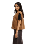 The Quiksilver Womens Cropped Cardigan in Rawhide