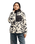 The Quiksilver Womens Renek 1/2 Zip Polar Fleece Jacket in Bone White Spray Can Renek