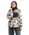 The Quiksilver Womens Renek 1/2 Zip Polar Fleece Jacket in Bone White Spray Can Renek