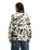 The Quiksilver Womens Renek 1/2 Zip Polar Fleece Jacket in Bone White Spray Can Renek