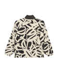 The Quiksilver Womens Renek 1/2 Zip Polar Fleece Jacket in Bone White Spray Can Renek