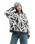 The Quiksilver Womens Headlong Jumper in Bone White Spray Can