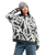 The Quiksilver Womens Headlong Jumper in Bone White Spray Can